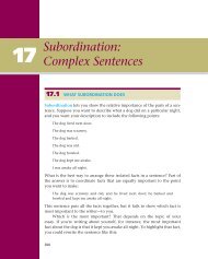 Subordination: Complex Sentences - WW Norton & Company