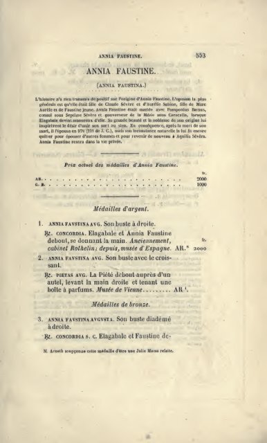 Description historique des monnaies frappées sous l'Empire romain ...