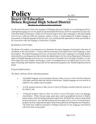 Bilingual and ESL Education - Delsea Regional High School