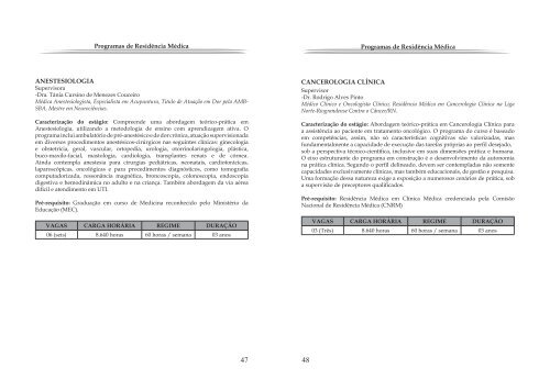 Programa de Ensino - 2012