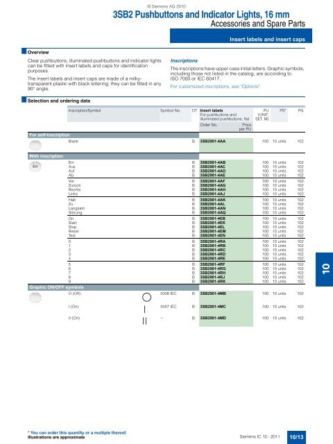 Catalog IC 10 English 2011 - Industry