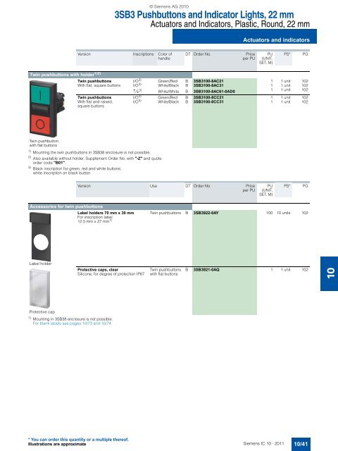 Catalog IC 10 English 2011 - Industry