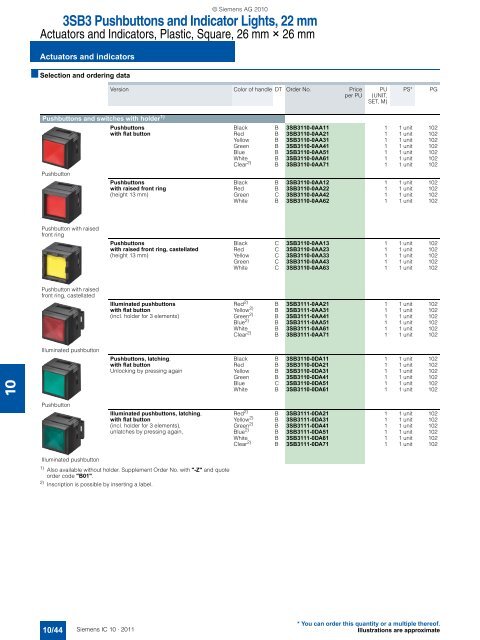 Catalog IC 10 English 2011 - Industry