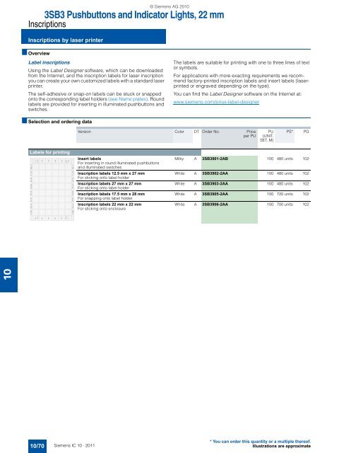 Catalog IC 10 English 2011 - Industry