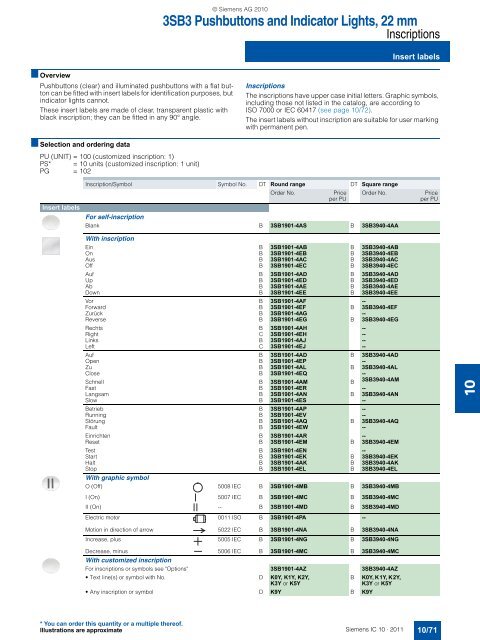 Catalog IC 10 English 2011 - Industry