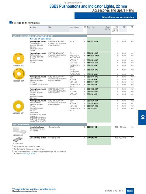 Catalog IC 10 English 2011 - Industry