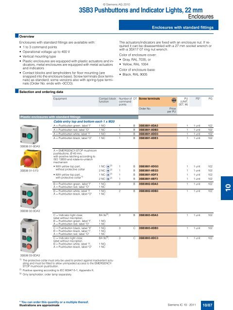 Catalog IC 10 English 2011 - Industry