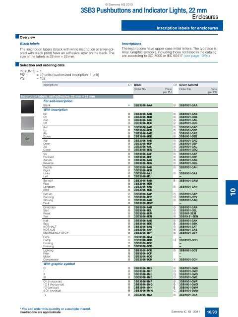 Catalog IC 10 English 2011 - Industry