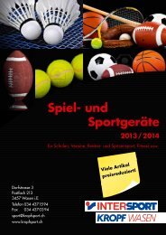Spiel- und Sportgeräte - Kropf Sport