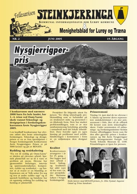 Nysgjerrigper- pris - Lurøy bibliotek