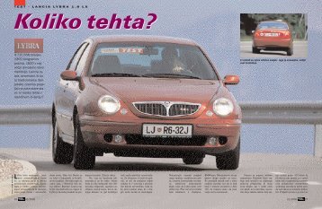 4.715.568 tolarjev. 1300 kilogramov prazna, 1820 z ... - Avto Magazin