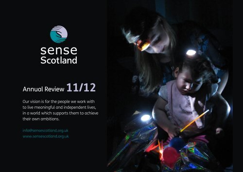 to read the annual review. - Sense Scotland