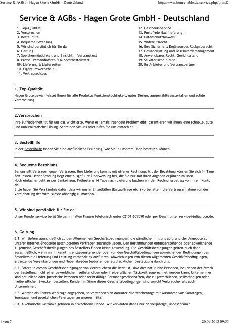 Allgemeine Geschäftsbedingungen als pdfDatei zum Download