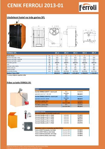FERROLI cenik 2013-01.xlsx - Ekofluid