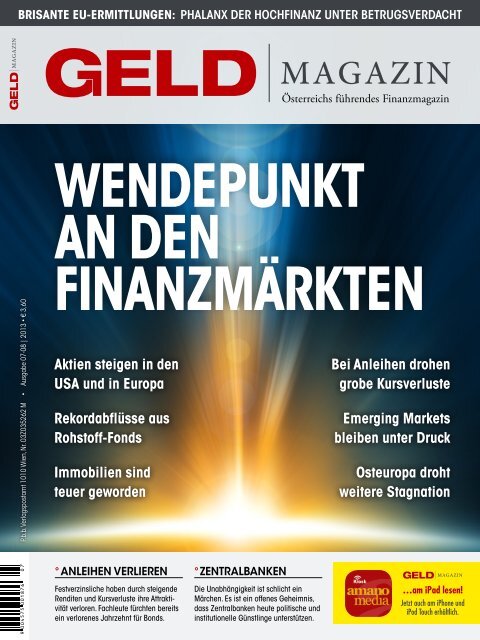 Bei anleihen drohen grobe Kursverluste aktien ... - GELD-Magazin