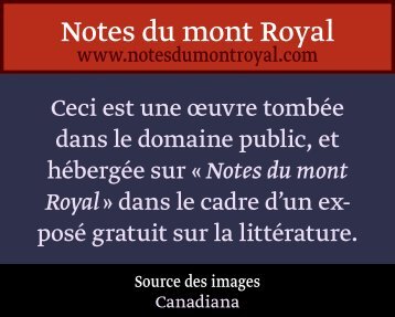 SN - Notes du mont Royal