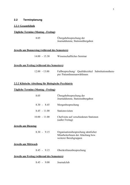 jahresbericht 2012 - Biologische Psychiatrie - Medizinische ...