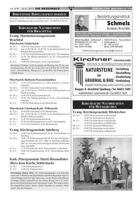 Freitag, 24.01.2014 Samstag, 25.01.2014 ... - DIE REGIONALE