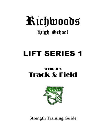 Printable PDF - Richwoods High School Women's Track & Field Team