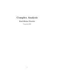 5.) Complex Analysis