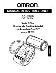 MANUAL DE INSTRUCCIONES - Omron Healthcare