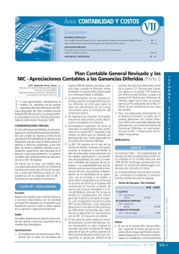 Ãrea: CONTABILIDAD Y COSTOS - Revista Actualidad Empresarial