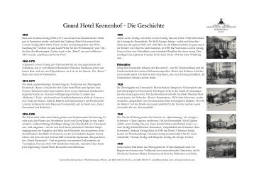 Geschichte. (PDF 54 KB) - Grand Hotel Kronenhof