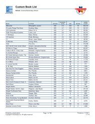 Custom Book List Southgate Independent Schools Custom Book List Southgate Independent Schools