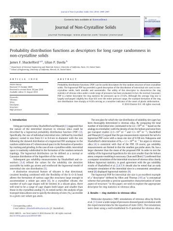 Probability distribution functions as descriptors for ... - ResearchGate