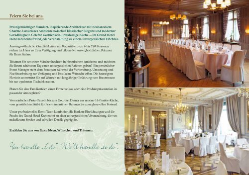 Preise und Arrangements 2012 - Grand Hotel Kronenhof