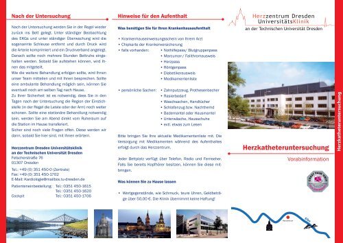 Katheter Flyer - Kardiologie Dresden