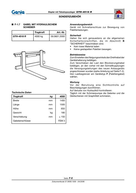 GTH-4518 R - Genie