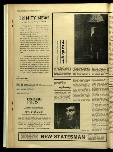 Trinity News Archive