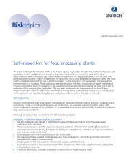 Self-inspection for food processing plants - Risk Engineering