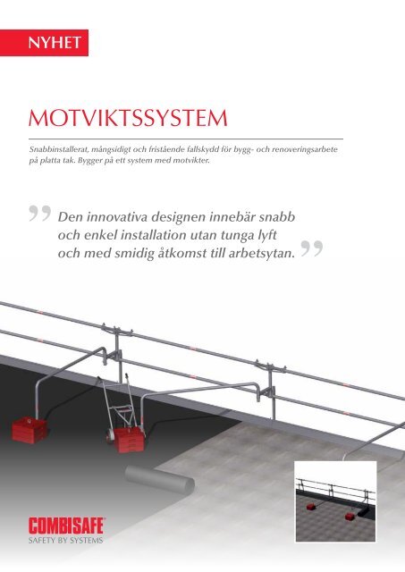 Motviktssystem Broschyr (460,14 KB) - Combisafe