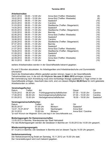 Sportfischerverein Helmstedt und Umgebung e - SFV-Helmstedt