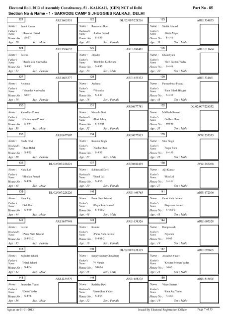 kalkaji - Home: Chief Electoral Officer, Delhi