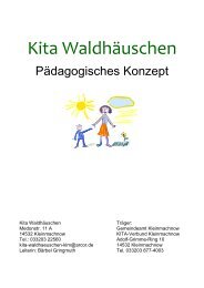Infoblatt Anmeldung - KITA-Verbund Kleinmachnow