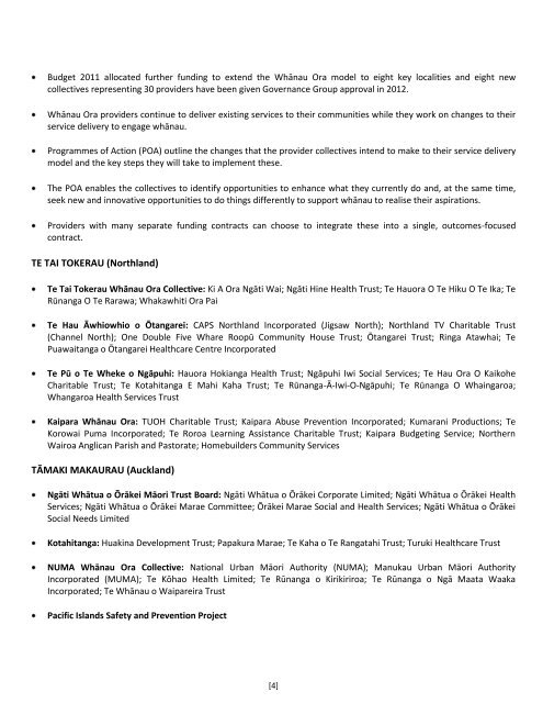 Whanau Ora Fact Sheet July 2012 - Te Puni Kokiri