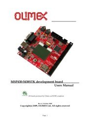 MSP430-5438-STK User Manual - Olimex
