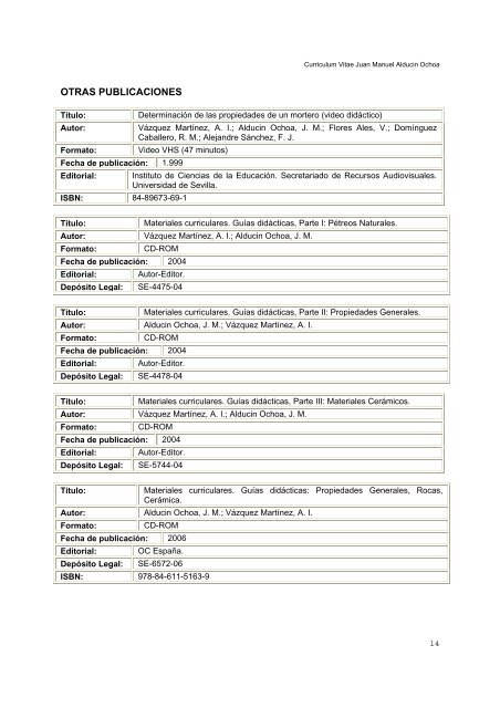 CURRÃCULUM VITAE - Grupo de TecnologÃ­a Educativa ...