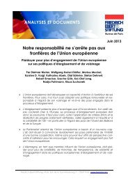 Notre responsabilitÃ© ne s'arrÃªte pas aux frontiÃ¨res de l'Union ...