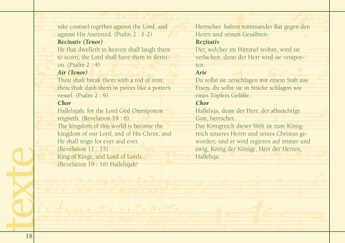 Georg Friedrich Händel - Cappella Ars Musica