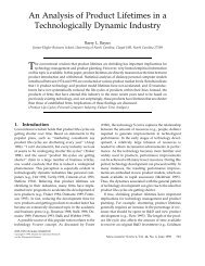 An Analysis of Product Lifetimes in a Technologically Dynamic Industry