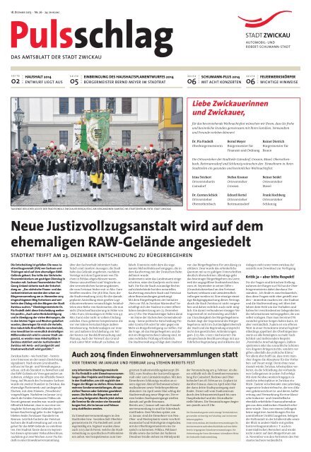 Amtsblatt Nr. 26 vom 18.12.2013 - Stadt Zwickau