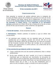 Convocatoria - Instituto de la Judicatura Federal - Consejo de la ...