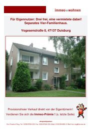 Exposé Vogesenstr. 8, 47137 Duisburg, Stand 01.05.2013 - Immeo
