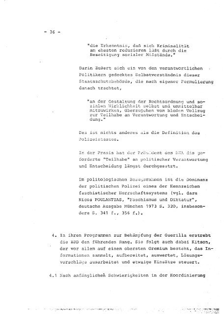 Anklageschrift and die IUK wegen des Todes von Ulrike Meinhof