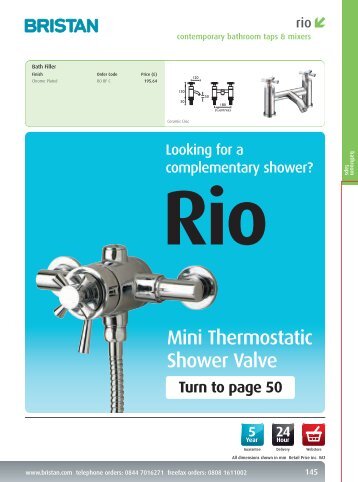 Mini Thermostatic Shower Valve