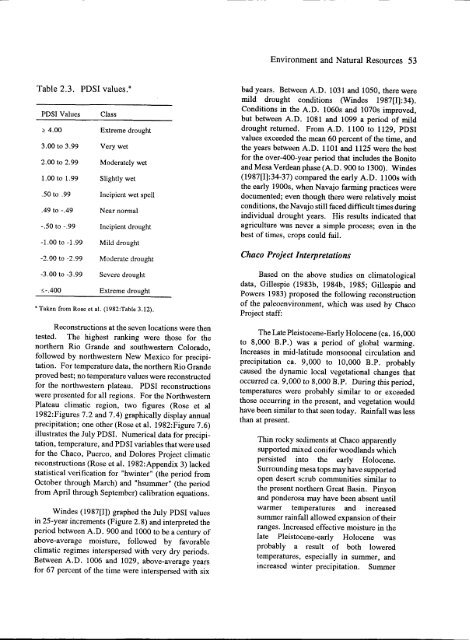 Culture and Ecology of Chaco Canyon and the San Juan Basin